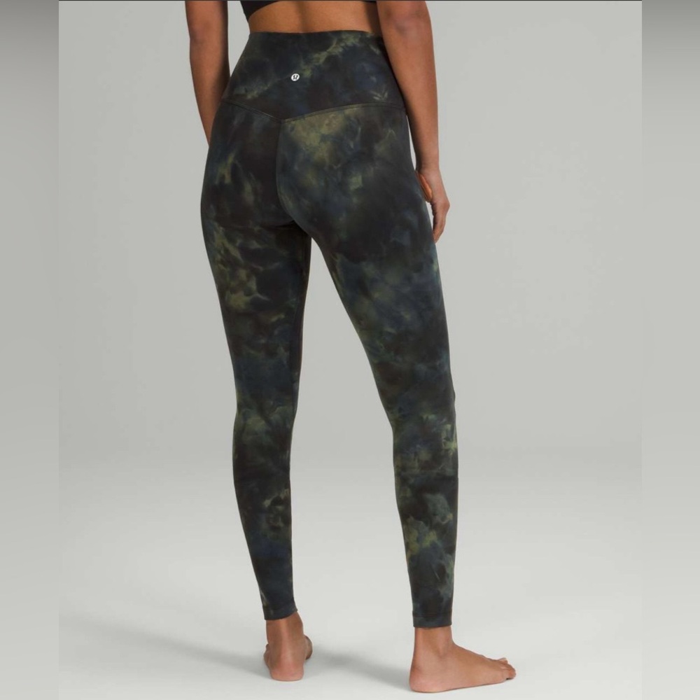 Lululemon Align High-Rise Pant 28" - Diamond Dye Graphite Grey Bronze Green